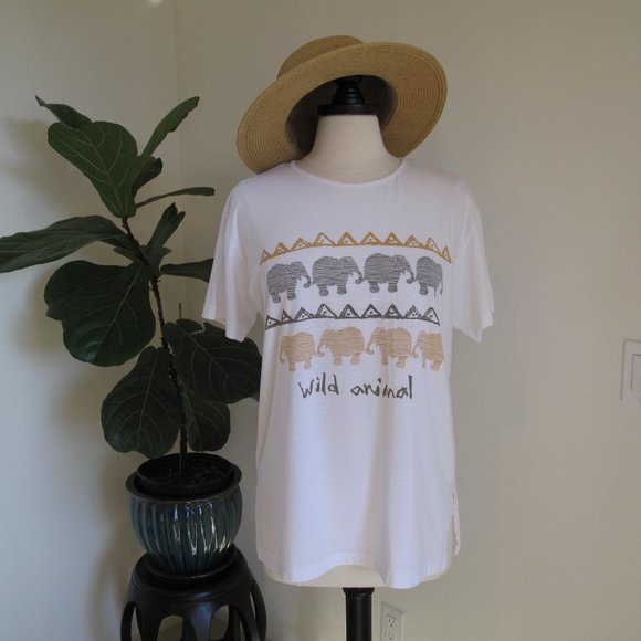 UNBRANDED Wild Animal Elephant Safari T-Shirt - Picture 1 of 10